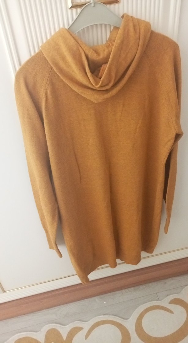 Kadın  Triko Kapüşonlu Sweatshirt - Görsel 3
