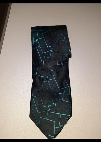 Modern Mavi Desenli Erkek Kravat - Görsel 2