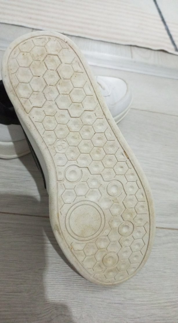 Erkek Çocuk Beyaz Spor Ayakkabı Velcro - Görsel 5