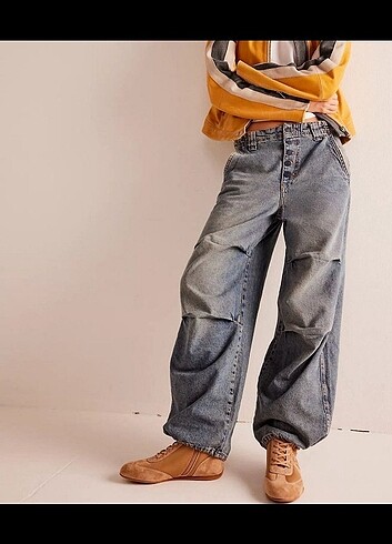 Free people wide leg Jean pantolon