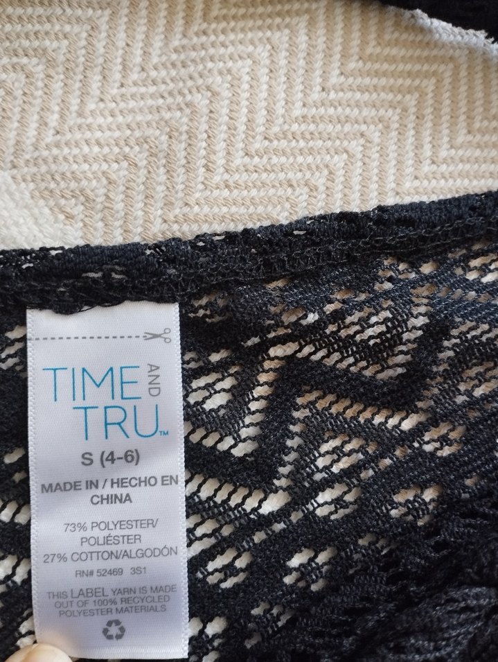 Siyah Bohem dantel V Yaka plaj tuniği - Görsel 5