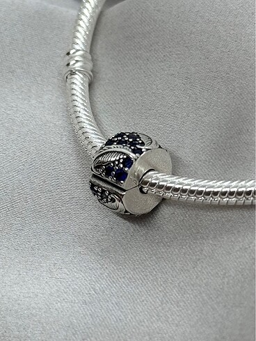 Pandora Klips charm + kalp güvenlik