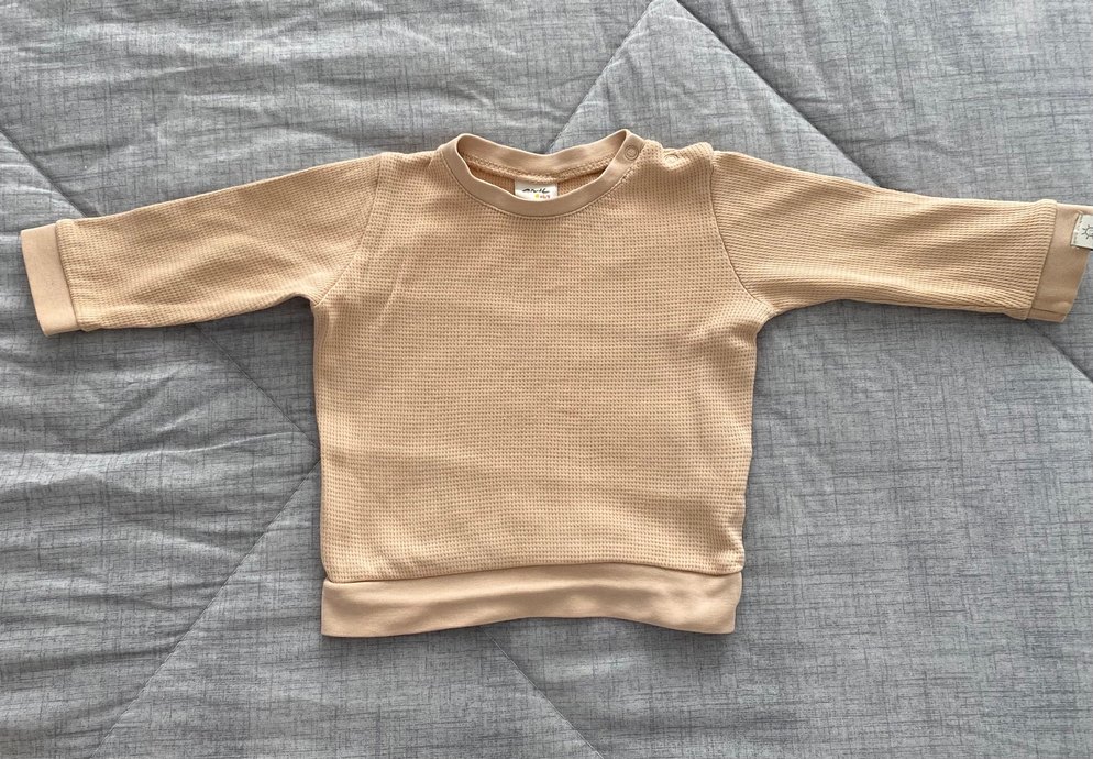 Bej Bebek Erkek Uzun Kollu Takım - Görsel 2