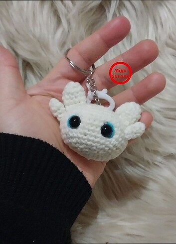  Beden Amigutumi nightfury ve lightfury 2'li anahtarlık