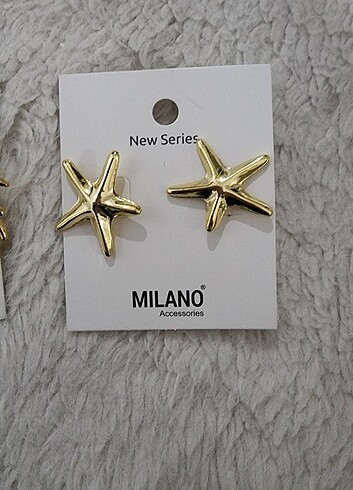 Beden 2 Adet Gold Küpe