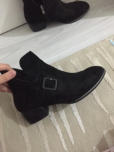 Süet bot kadın dolgu topuk