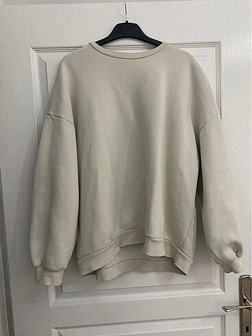 Defacto Krem renk sweatshirt