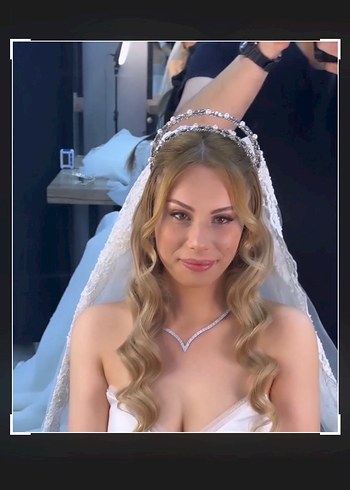 Işıltılı Swarovski Gelin Tacı - Görsel 2