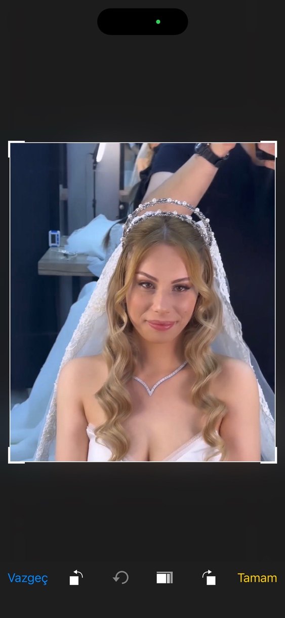 Işıltılı Swarovski Gelin Tacı - Görsel 2