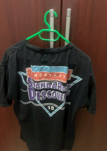 Siyah Baskılı Erkek Tişört - Görsel 2