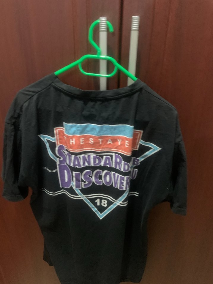 Siyah Baskılı Erkek Tişört - Görsel 2