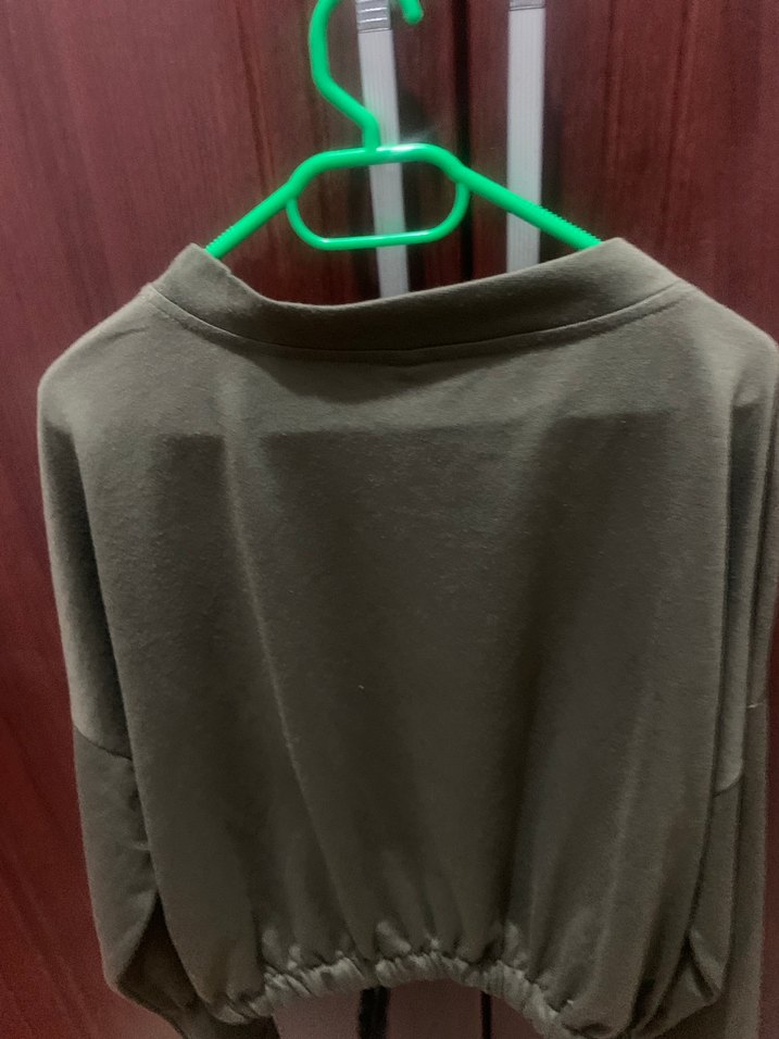 Kadın Gri Belden Bağlamalı Sweatshirt - Görsel 2