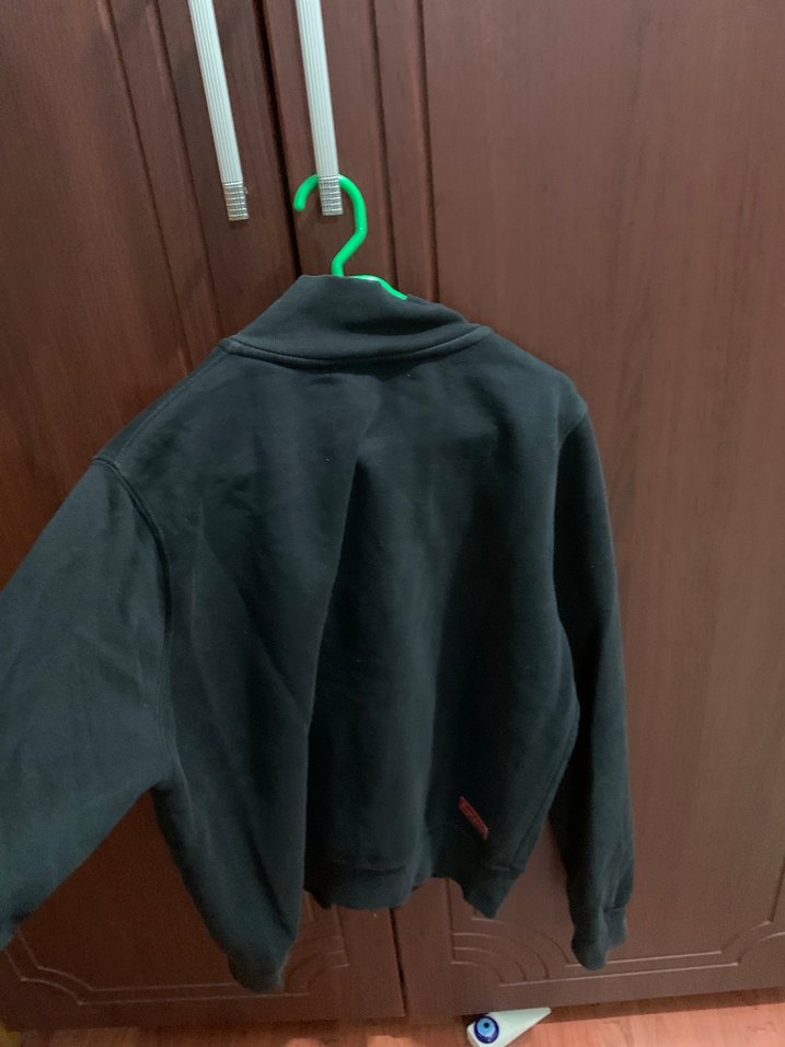 Erkek Çocuk Siyah Süet Fermuarlı Ceket - Görsel 2