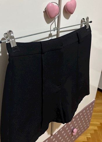 Nervür dikişli şort - Görsel 2