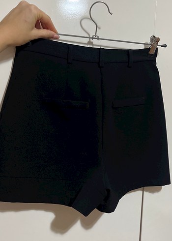 Nervür dikişli şort - Görsel 4