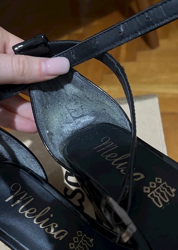 Kadın Siyah Rugan Tokalı Topuklu Ayakkabı - Görsel 6