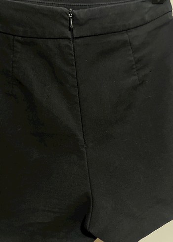 Düğmeli Siyah Mini Etek - Görsel 4