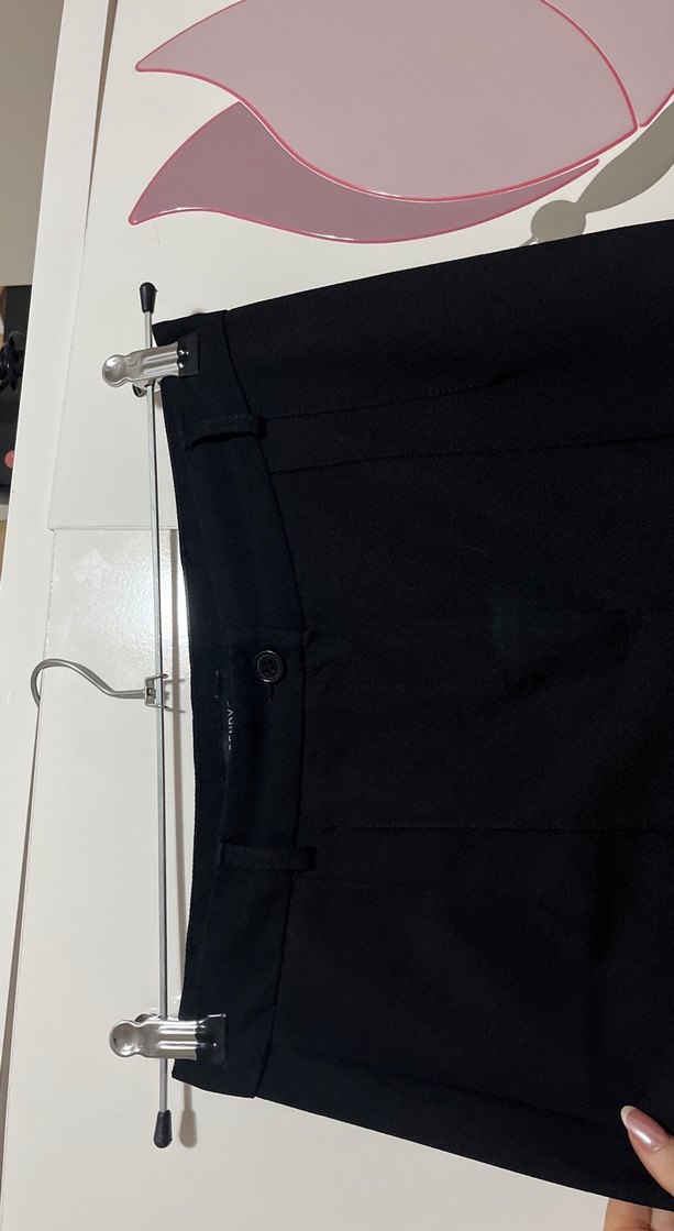 Siyah Kadın Ofis Kumaş Pantolon - Görsel 5