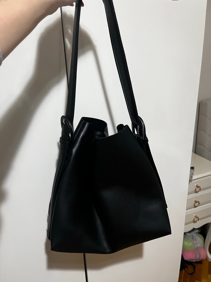 Siyah Deri Minimalist Kadın Çanta - Görsel 3