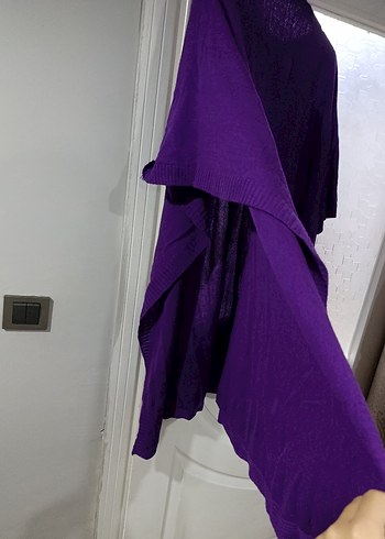 Mor Salaş Hamile Tunik Midi Boy - Görsel 6