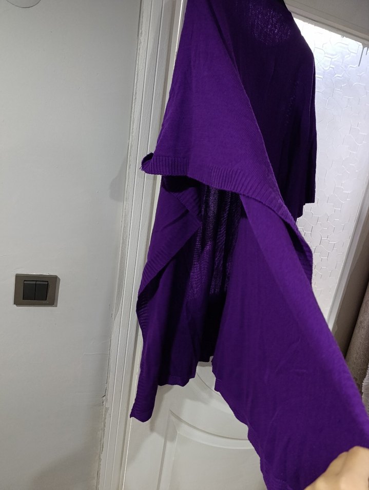 Mor Salaş Hamile Tunik Midi Boy - Görsel 5