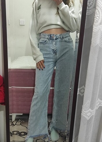 Yüksek bel kot pantolon