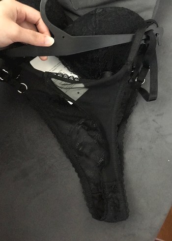 Siyah Dantel Mini Gotik Sütyen 85B - Görsel 4