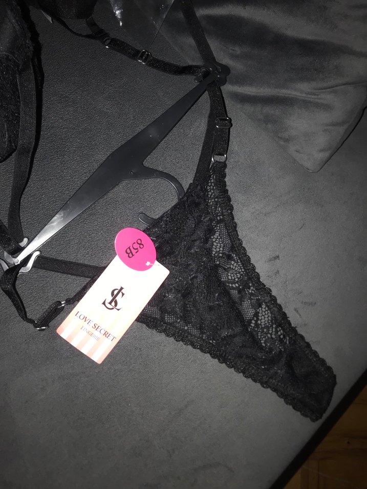 Siyah Dantel Mini Gotik Sütyen 85B - Görsel 5