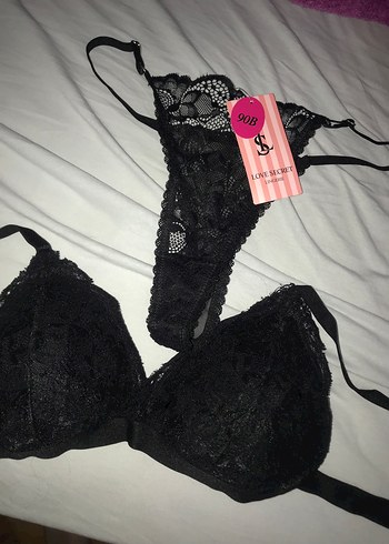 Siyah Dantel Goth Midi Sütyen Takımı - Görsel 2