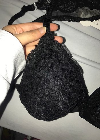 Siyah Dantel Goth Midi Sütyen Takımı - Görsel 6