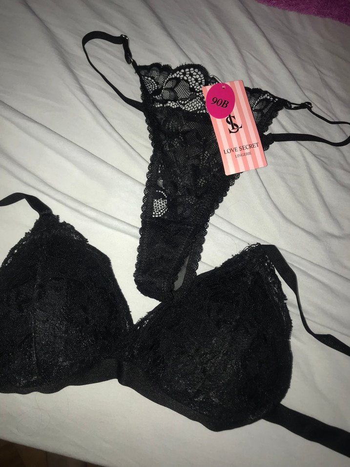 Siyah Dantel Goth Midi Sütyen Takımı - Görsel 2