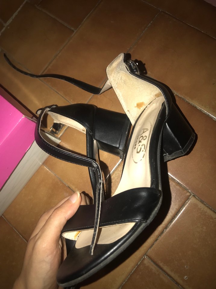 Siyah Parlak Yılan Desenli Stiletto Topuklu Kadın Ayakkabı - Görsel 4