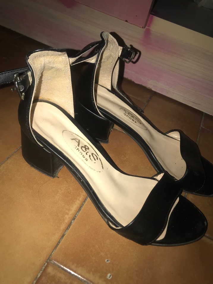 Siyah Parlak Yılan Desenli Stiletto Topuklu Kadın Ayakkabı - Görsel 2