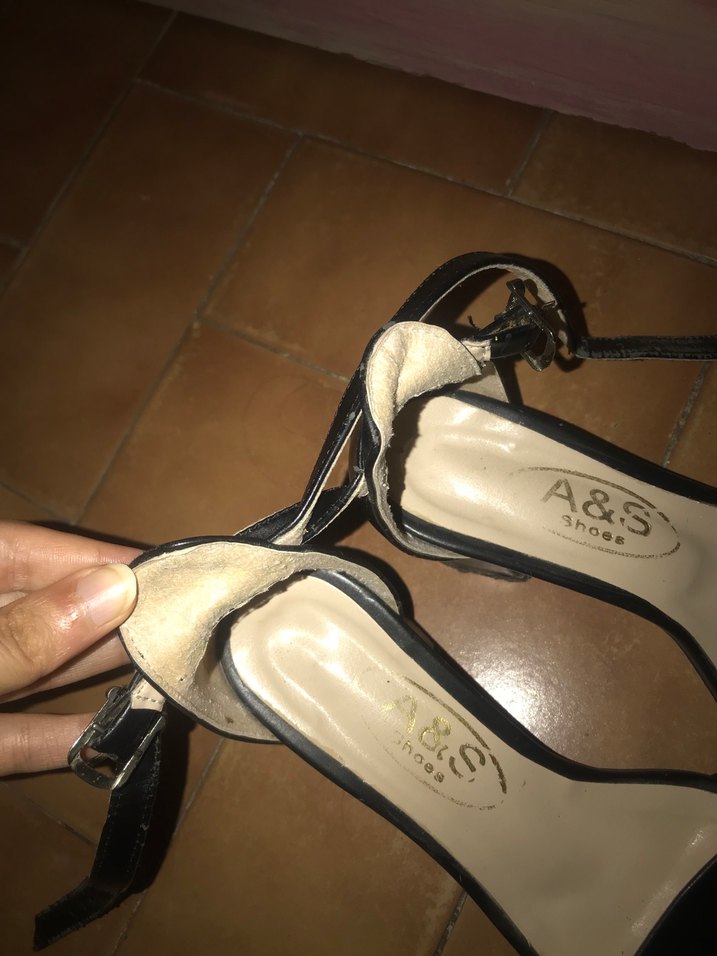 Siyah Parlak Yılan Desenli Stiletto Topuklu Kadın Ayakkabı - Görsel 3