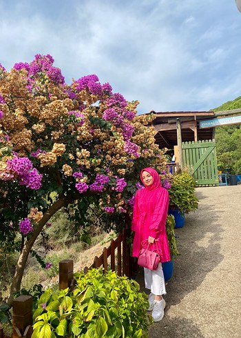 Pembe Fırfırlı Tunik - Görsel 9