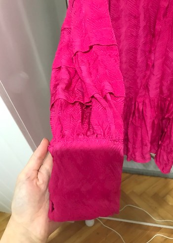 Pembe Fırfırlı Tunik - Görsel 2