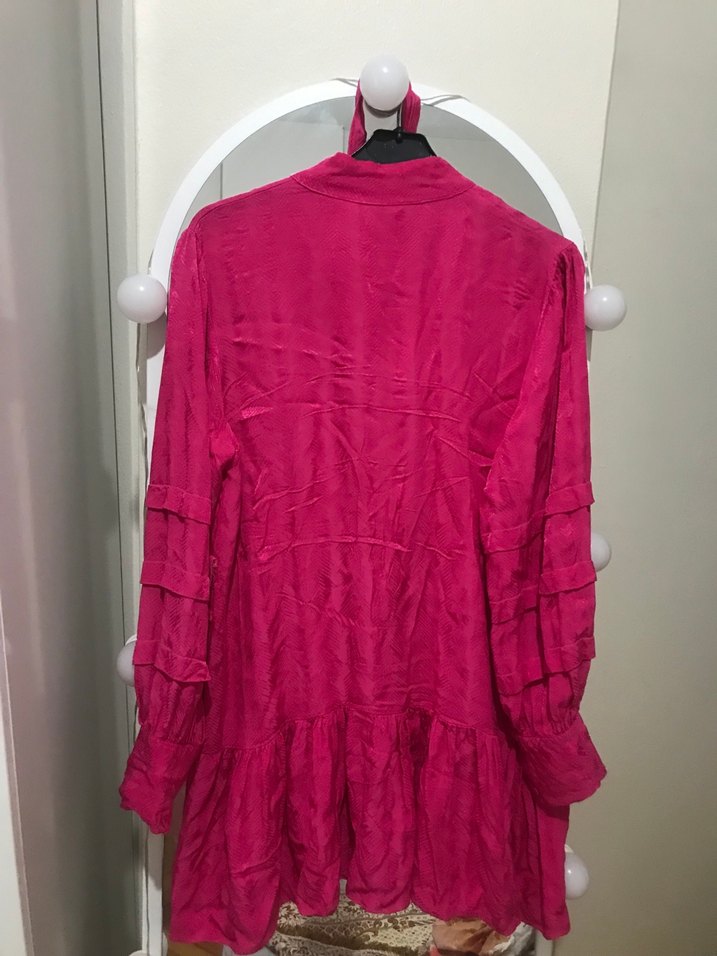 Pembe Fırfırlı Tunik - Görsel 3