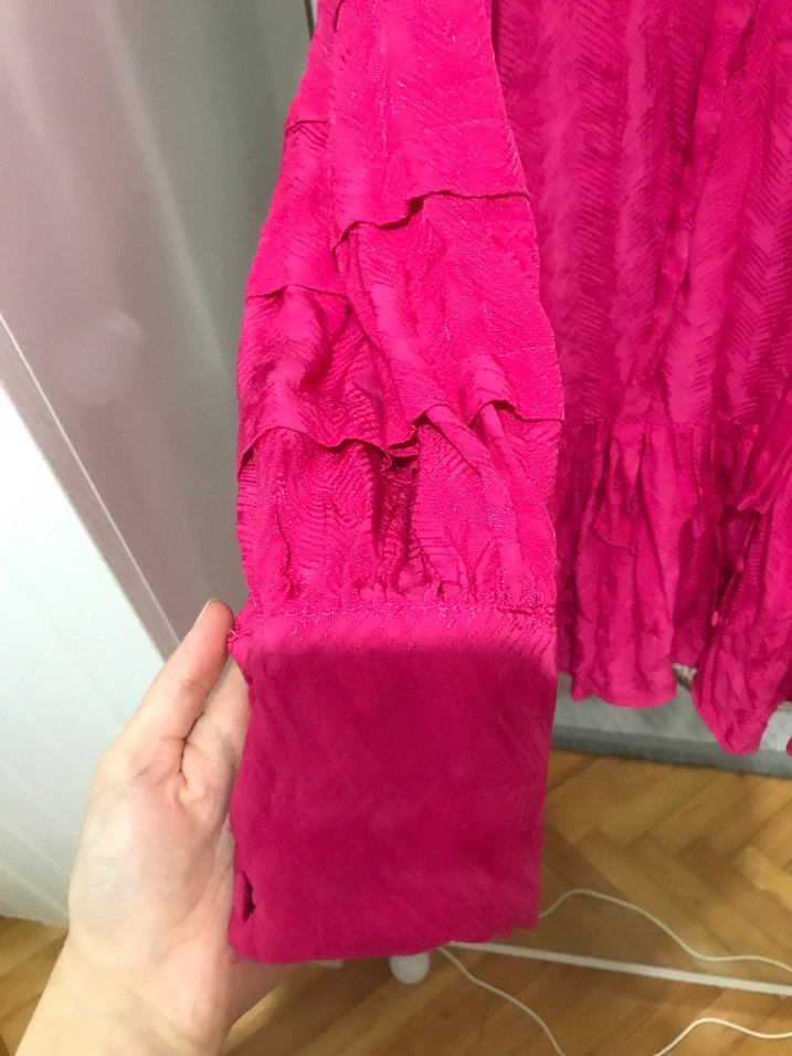 Pembe Fırfırlı Tunik - Görsel 2