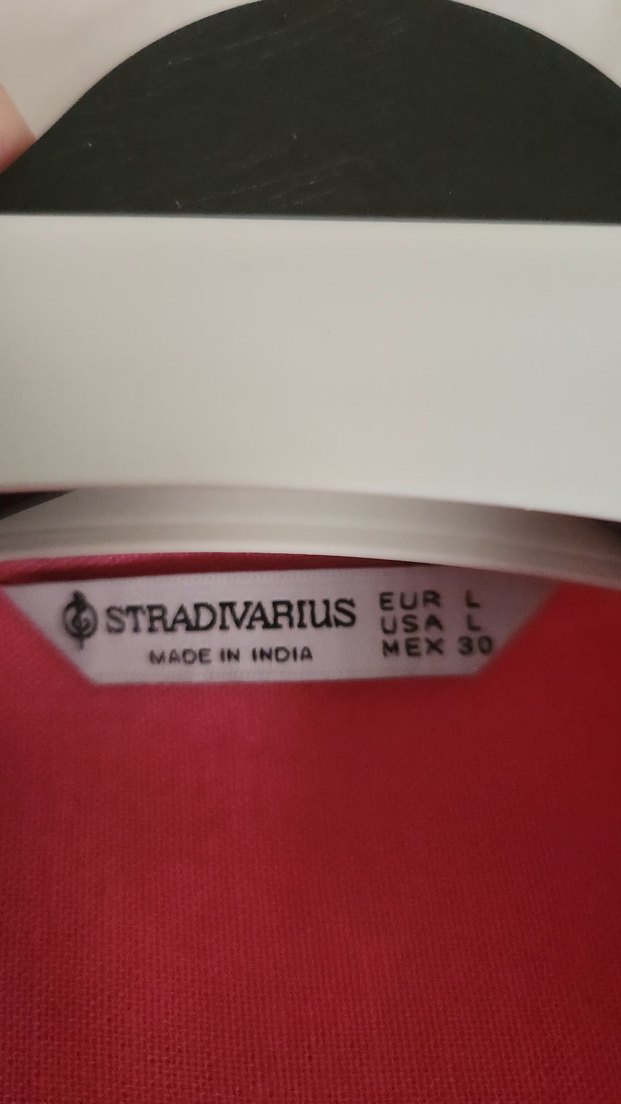 Strqdivarius Pembe Keten Kadın Gömlek - Görsel 4