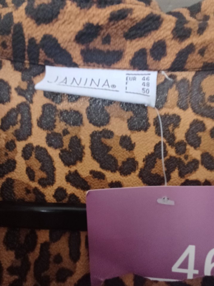 Kadın Leopar Desenli Uzun Kollu Salaş Uzun GÖMLEK - Görsel 4