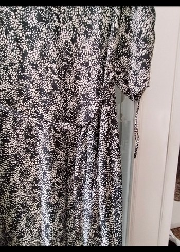 Gri Yılan Desenli Bohem Uzun Elbise - Görsel 4