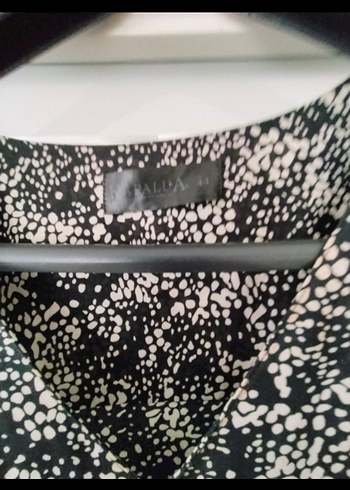 Gri Yılan Desenli Bohem Uzun Elbise - Görsel 3