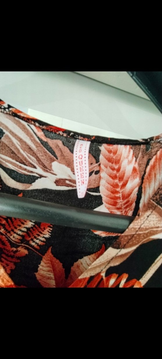 Kırmızı Desenli Uzun Bohem Elbise - Görsel 4