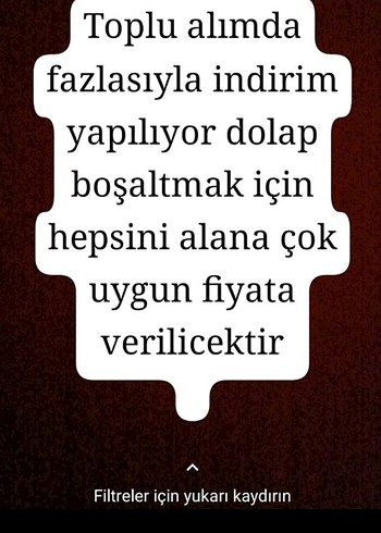 toplu indirimler