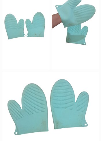 Pastel Turkuaz Fırın Eldiveni - Görsel 2