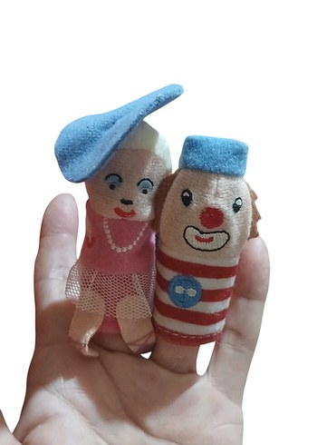 Renkli Parmak Kuklası İkili Set - Görsel 2