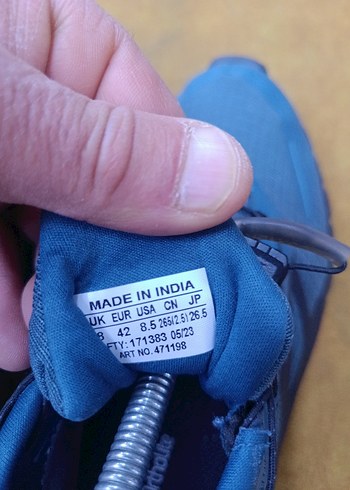 Salomon Mavi Turuncu Erkek Spor Ayakkabı - Görsel 7