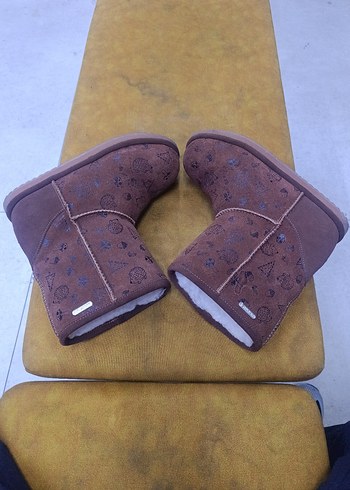 Kahverengi Süet Kadın Dolgu Topuk Bot - Görsel 3