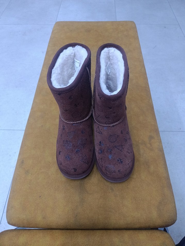 Kahverengi Süet Kadın Dolgu Topuk Bot - Görsel 2