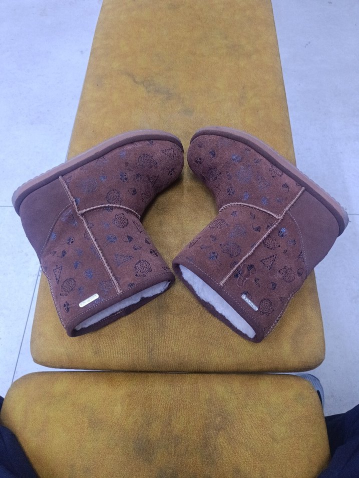 Kahverengi Süet Kadın Dolgu Topuk Bot - Görsel 3